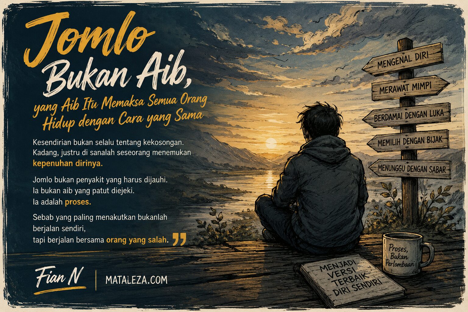 Ruang Rasa: Jomlo Bukan Aib, yang Aib Itu Memaksa Semua Orang Hidup dengan Cara yang Sama
