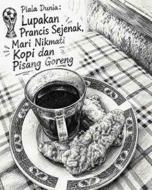 Piala Dunia: Lupakan Prancis Sejenak, Mari Nikmati Kopi dan Pisang Goreng