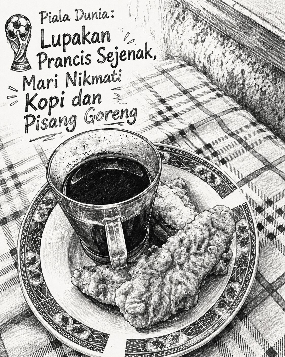 Piala Dunia: Lupakan Prancis Sejenak, Mari Nikmati Kopi dan Pisang Goreng